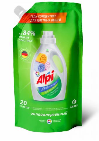 Концентрированное жидкое средство для стирки "ALPI color gel" (дой-пак 1000 мл)