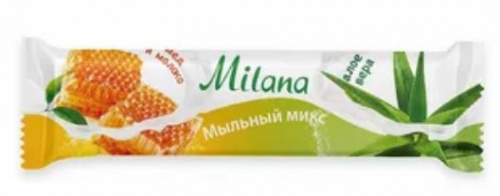 Мыло туалетное "Milana мыльный микс" молоко и мёд & алое вера (84гр)