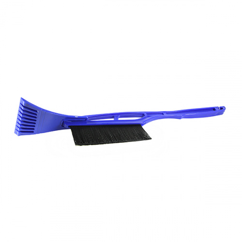 Щетка-скребок для уборки снега и льда Clingo, 54 см, с пластиковой ручкой, синий