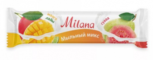 Мыло туалетное "Milana мыльный микс" манго и лайм & гуава (84гр)