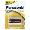 Батарейка Тип "AA"  Panasonic Alkaline LR6 2шт/бл