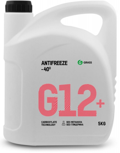 Жидкость охлаждающая низкозамерзающая "Антифриз G-12+ -40°" (канистра 5 кг.)