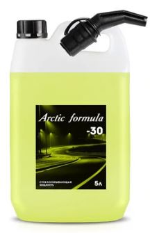 Жидкость стеклоомывающая низкозамерзающая Arctic Formula (-30гр) (жёлтая) канитра с лейкой 5л.