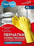 Перчатки резиновые размер XL Clear Line 4649