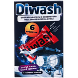Таблетки для очищения посудомоечных машин "DiWash" 6 шт Bionix