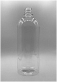 Бутылка 1000 мл, горло d-28мм с крышкой прозрачная (ПЭТ)