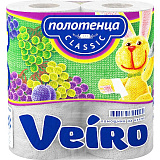 Полотенца бумажные "Classic" 2 сл 2 рул Veiro